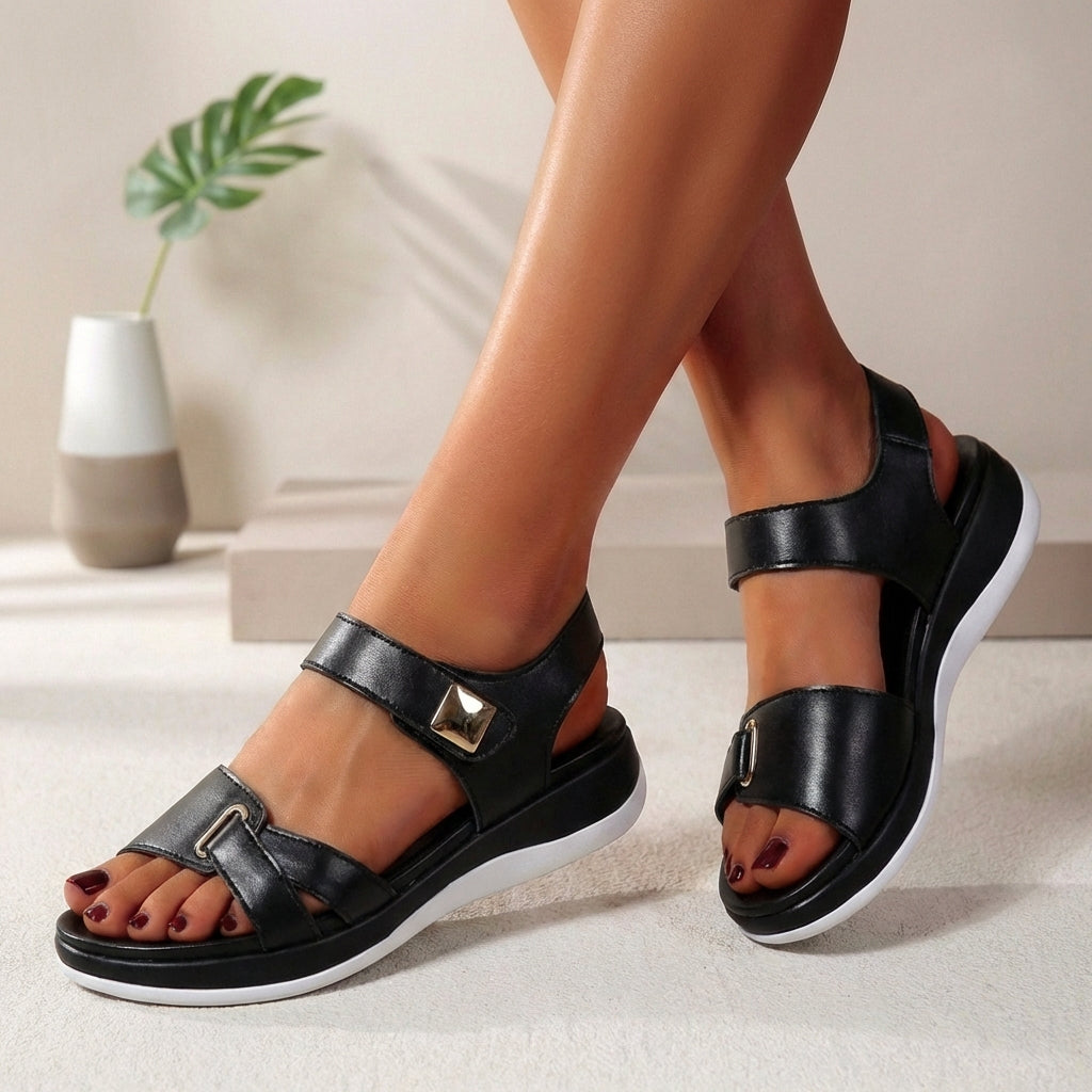 Sandalias de plataforma con correa ajustable para mujer-Footwear for women-Casaluzia