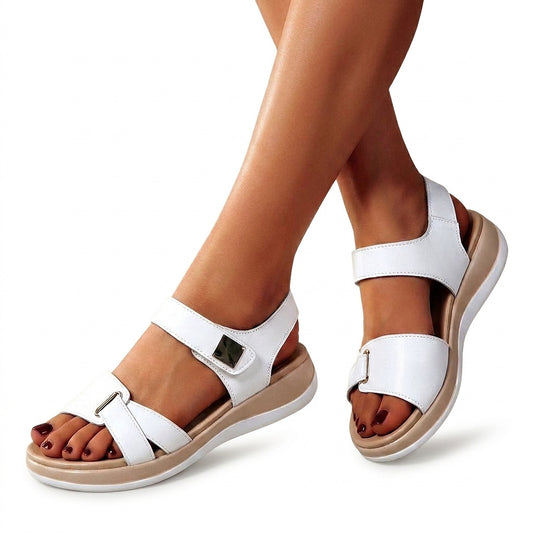 Sandalias de plataforma con correa ajustable para mujer-Footwear for women-Casaluzia