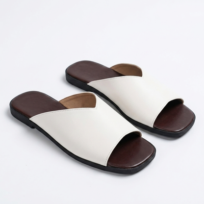 Sandalias planas con corte en V para mujer-Footwear for women-Casaluzia