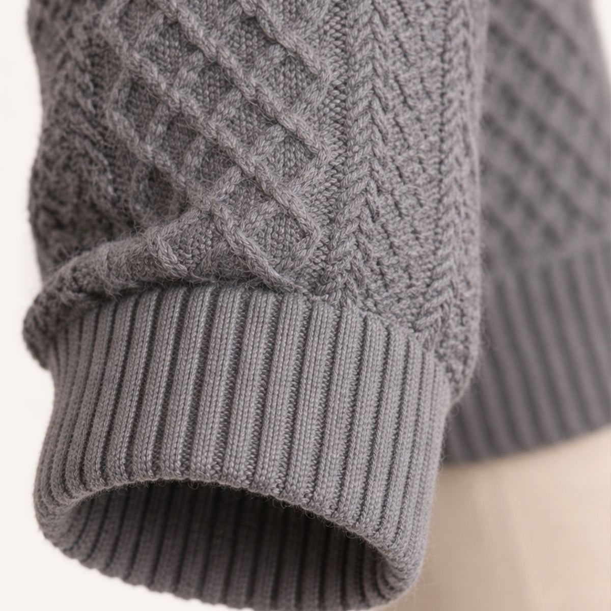 Suéter de punto trenzado con botones para hombre-Sweaters for men-Casaluzia