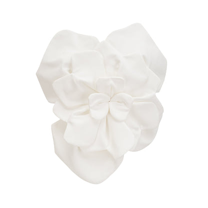 Top sin tirantes con aplique floral para mujer-Tops for women-Casaluzia