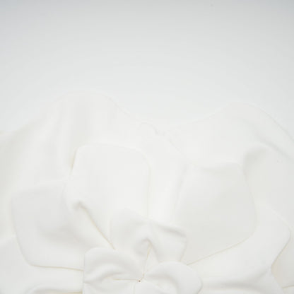 Top sin tirantes con aplique floral para mujer-Tops for women-Casaluzia
