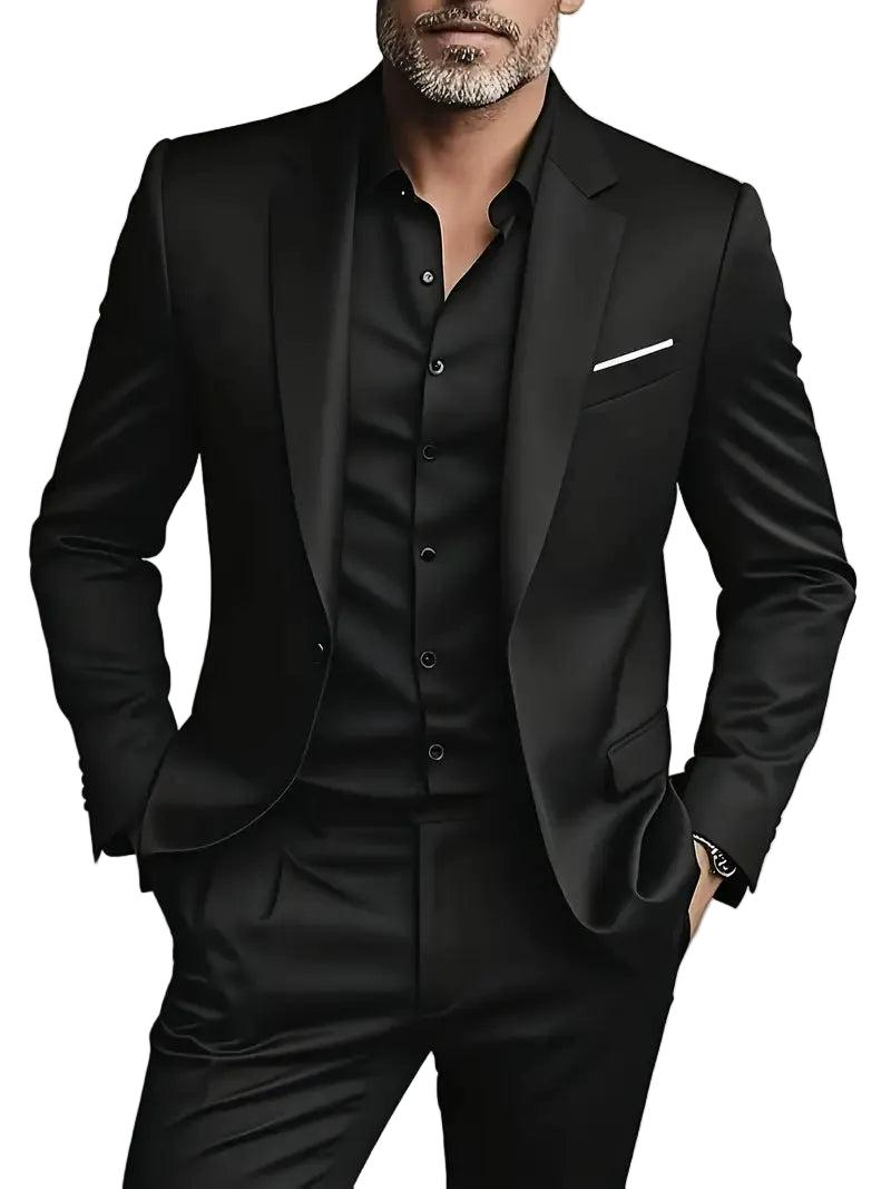 Traje de dos piezas para hombre con chaqueta y pantalón-Suits for Men-Casaluzia