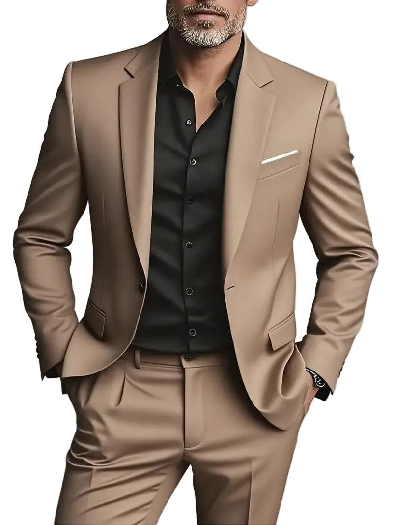 Traje de dos piezas para hombre con chaqueta y pantalón-Suits for Men-Casaluzia
