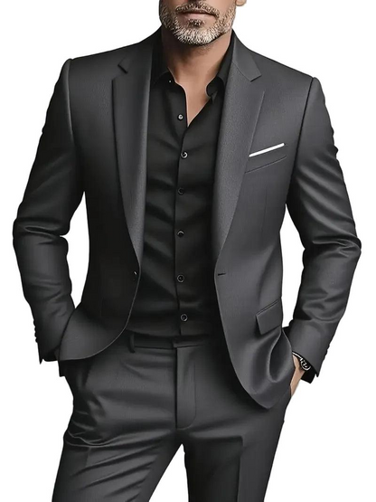 Traje de dos piezas para hombre con chaqueta y pantalón-Suits for Men-Casaluzia
