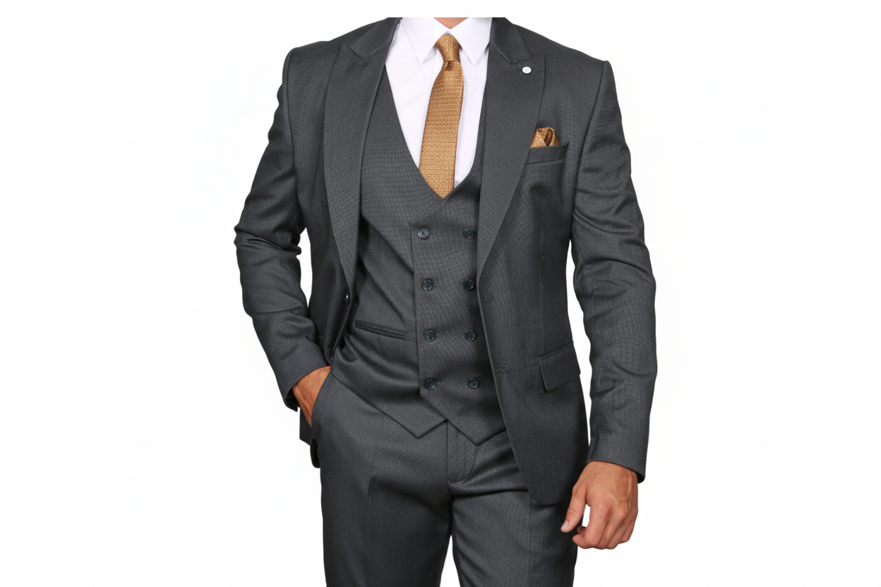 Traje de Hombre con chaqueta, chaleco y pantalón-Suits for Men-Casaluzia
