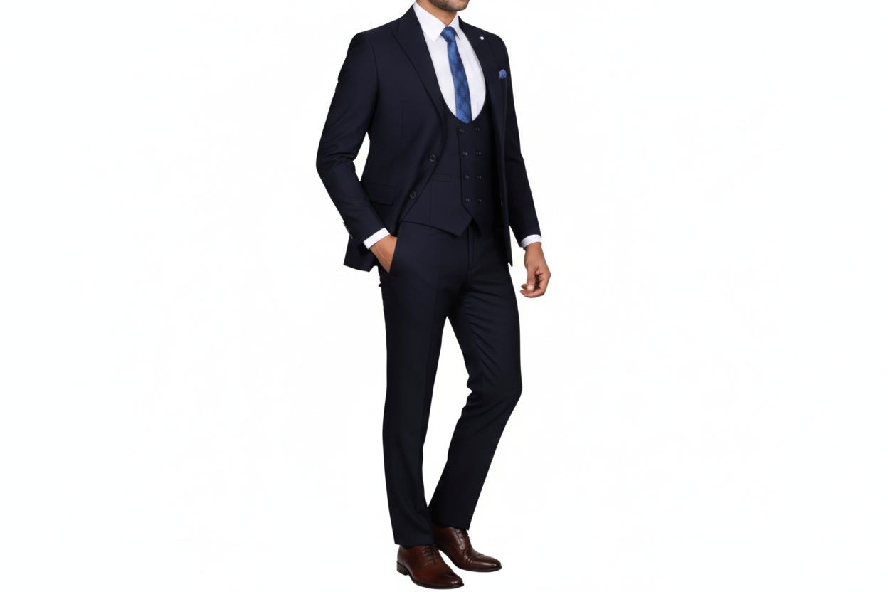 Traje de Hombre con chaqueta, chaleco y pantalón-Suits for Men-Casaluzia