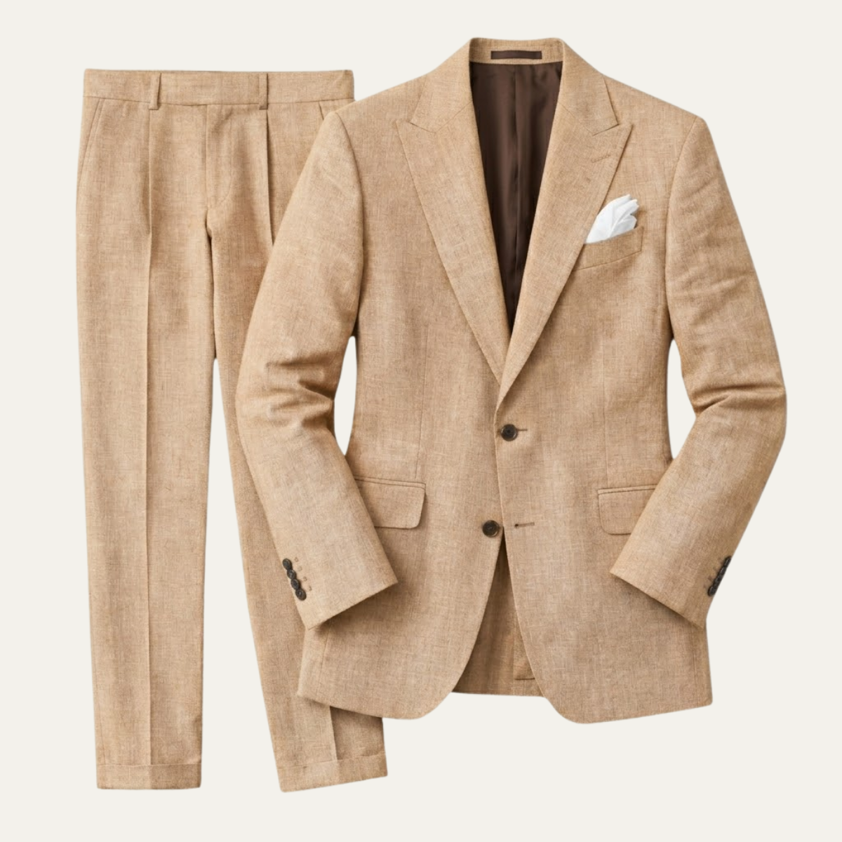 Traje de Lino de Dos Piezas para Hombre-Sets for Men-Casaluzia