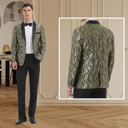 Traje estampado para hombre con americana y pantalón-Sets for Men-Casaluzia