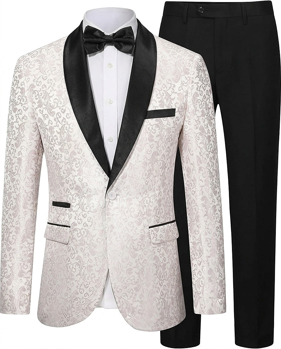 Traje estampado para hombre con americana y pantalón-Sets for Men-Casaluzia