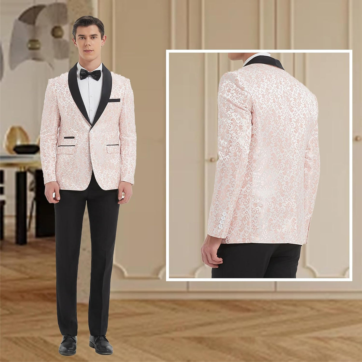 Traje estampado para hombre con americana y pantalón-Sets for Men-Casaluzia