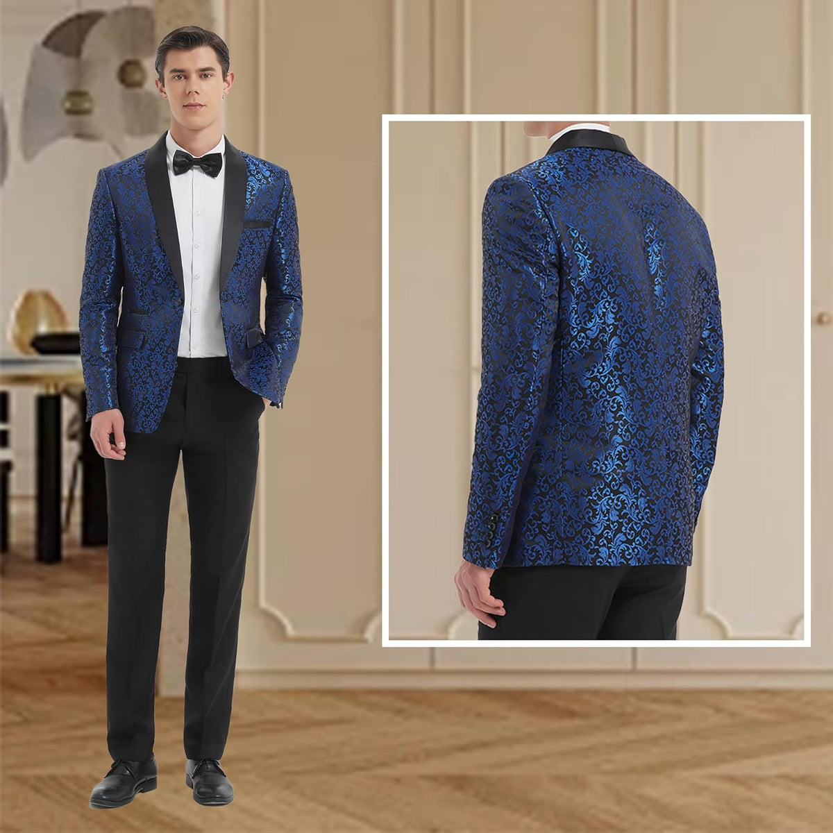 Traje estampado para hombre con americana y pantalón-Sets for Men-Casaluzia