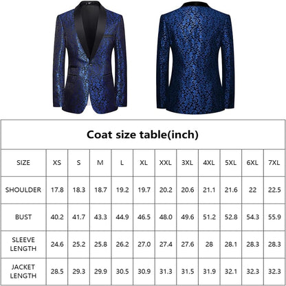 Traje estampado para hombre con americana y pantalón-Sets for Men-Casaluzia