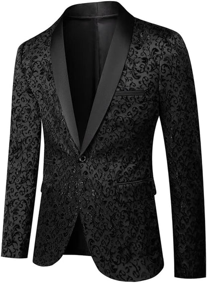 Traje estampado para hombre con americana y pantalón-Sets for Men-Casaluzia
