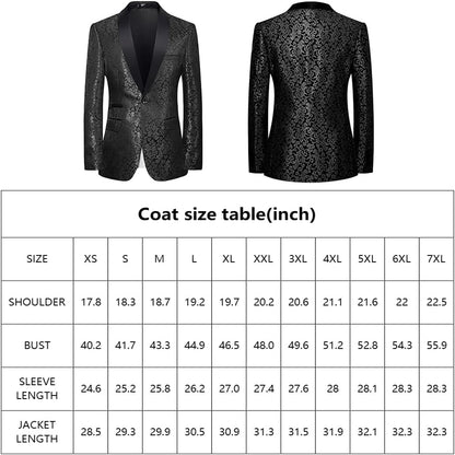 Traje estampado para hombre con americana y pantalón-Sets for Men-Casaluzia