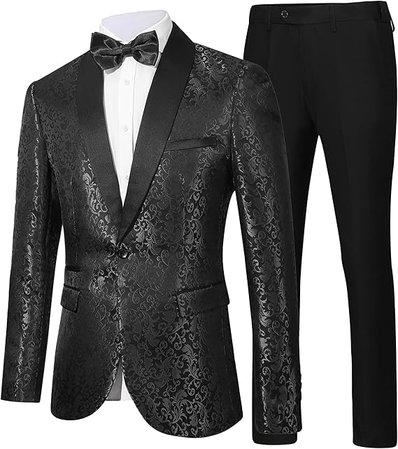 Traje estampado para hombre con americana y pantalón-Sets for Men-Casaluzia