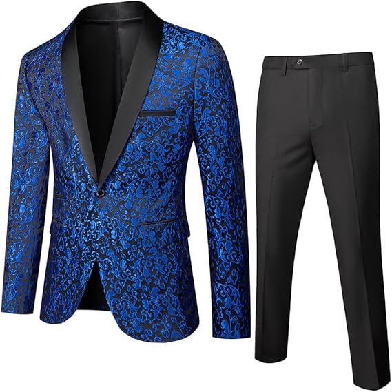Traje estampado para hombre con americana y pantalón-Sets for Men-Casaluzia