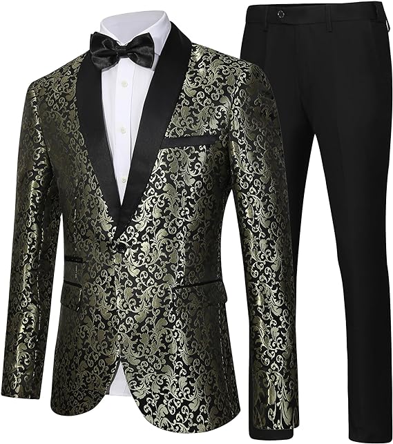 Traje estampado para hombre con americana y pantalón-Sets for Men-Casaluzia