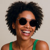 Unisex Gafas de sol redondas con brazos delgados-Glasses for men-Casaluzia