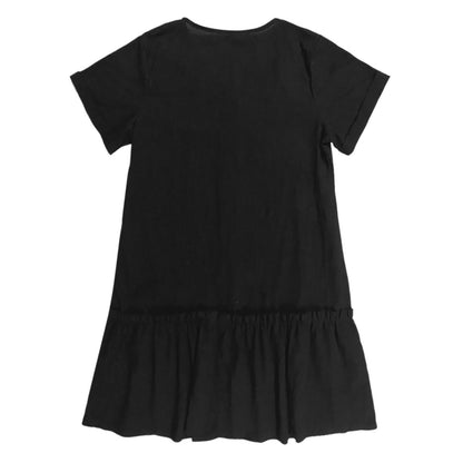 Vestido camisero corto con botones para mujer-Mini Dress-Casaluzia