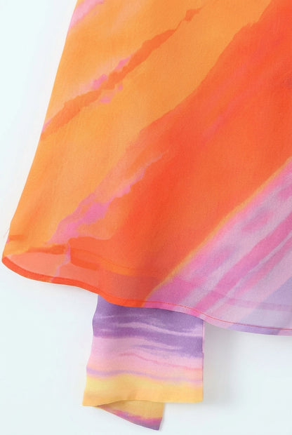 Vestido corto con cuello halter asimétrico para mujer-Mini Dress-Casaluzia