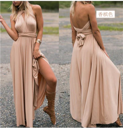 Vestido largo de mujer con escote cruzado-Maxi Dress-Casaluzia