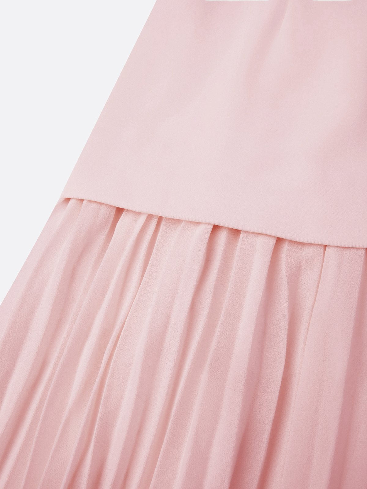 Vestido largo sin mangas para mujer con falda plisada-Maxi Dress-Casaluzia