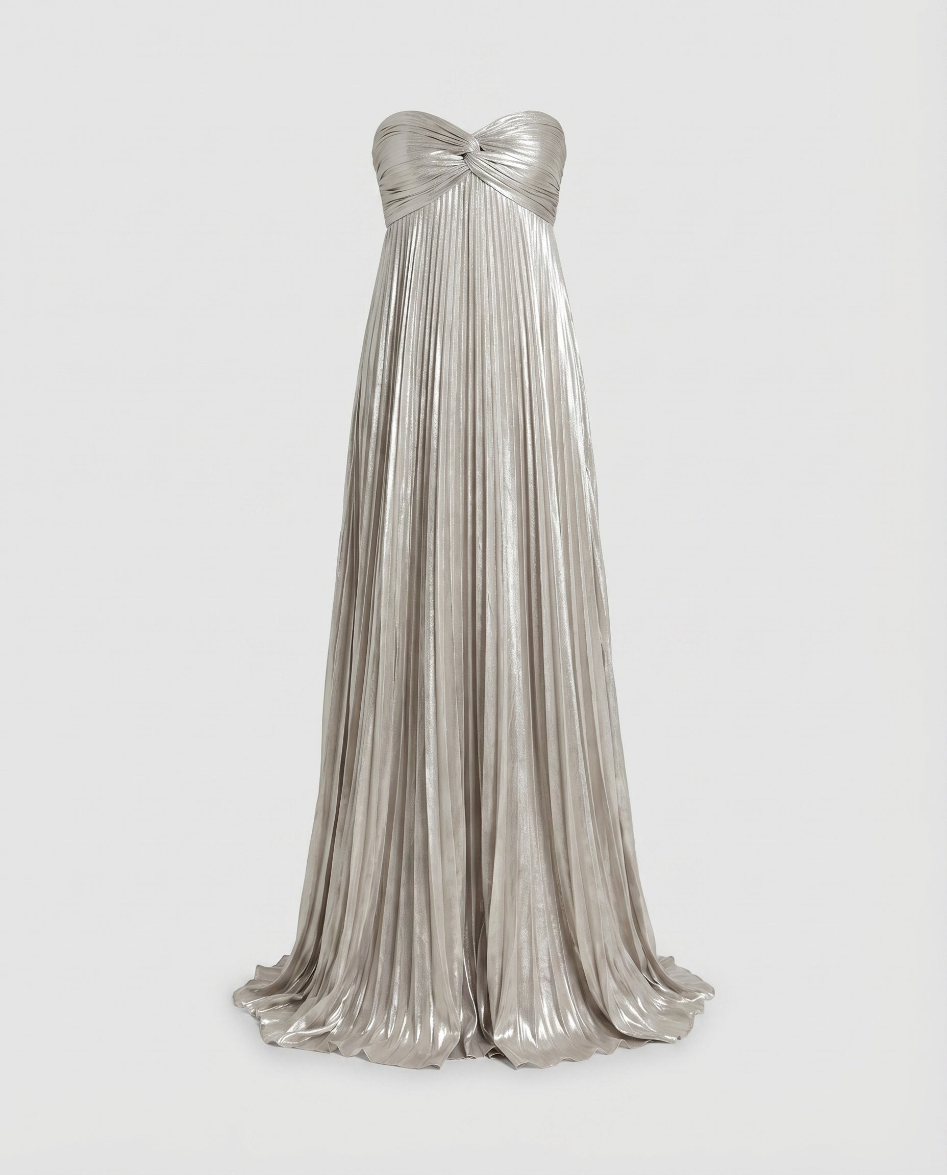 Vestido Maxi Plisado Sin Tirantes para Mujer-Maxi Dress-Casaluzia