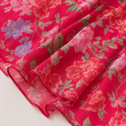 Vestido midi cruzado con estampado floral para mujer-Midi Dress-Casaluzia