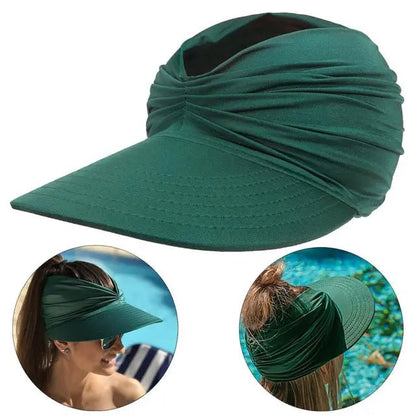 Visera de ala ancha para mujer con detalle trenzado-Accessories for Women-Casaluzia