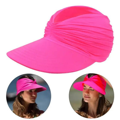 Visera de ala ancha para mujer con detalle trenzado-Accessories for Women-Casaluzia