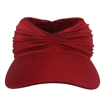 Visera de ala ancha para mujer con detalle trenzado-Accessories for Women-Casaluzia