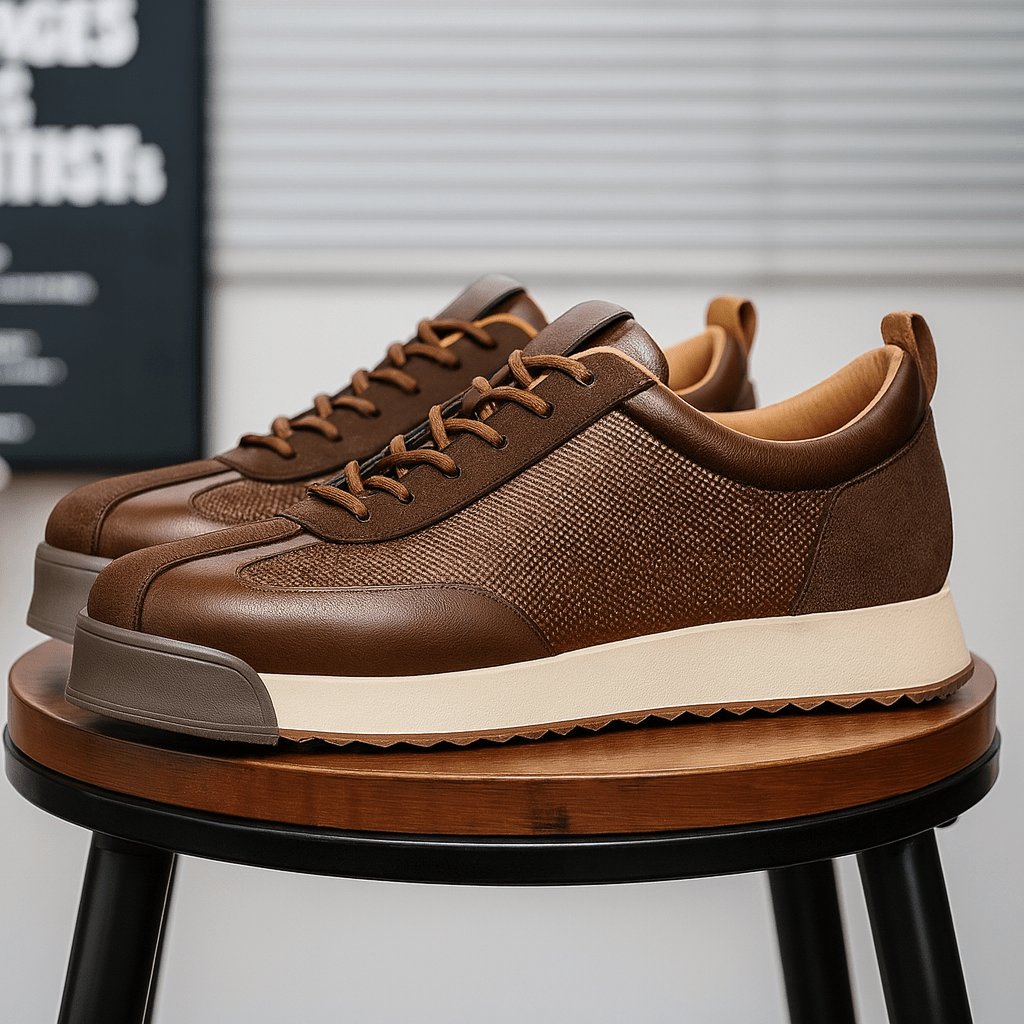Zapatillas con cordones y suela de plataforma para hombre-Footwear for men-Casaluzia