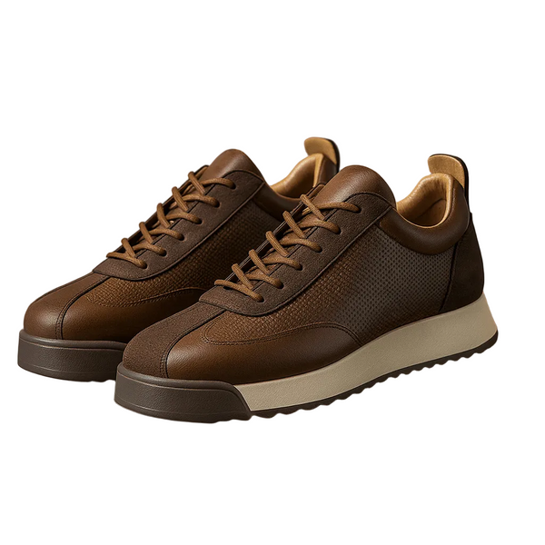 Zapatillas con cordones y suela de plataforma para hombre
