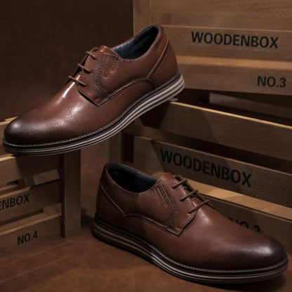Zapatillas Derby con cordones para hombre con suela en contraste-Footwear for men-Casaluzia