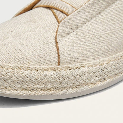 Zapatillas tipo slip-on de punto para hombre con ribete de yute-Footwear for men-Casaluzia