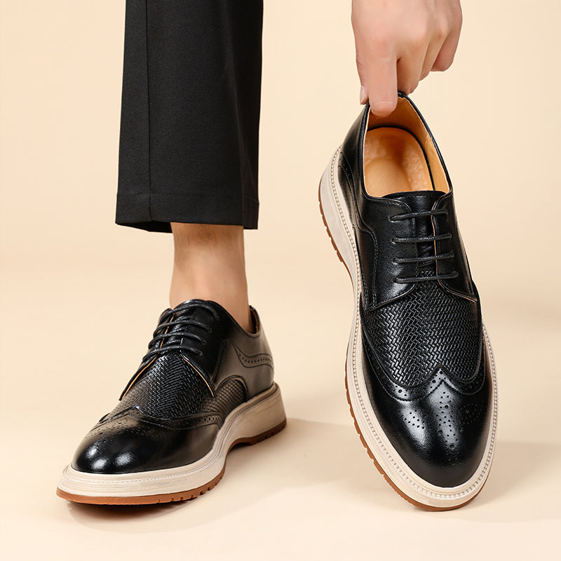 Zapatos Brogue con Cordones y Diseño Wingtip para Hombre-Footwear for men-Casaluzia