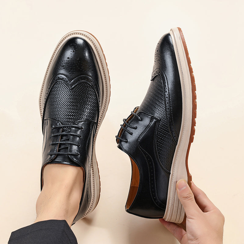 Zapatos Brogue con Cordones y Diseño Wingtip para Hombre-Footwear for men-Casaluzia