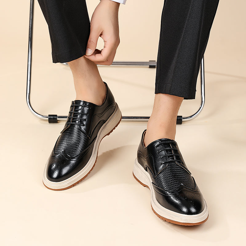Zapatos Brogue con Cordones y Diseño Wingtip para Hombre-Footwear for men-Casaluzia