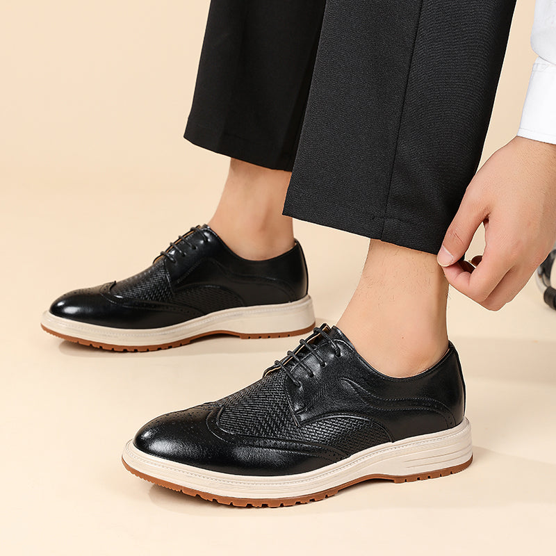 Zapatos Brogue con Cordones y Diseño Wingtip para Hombre-Footwear for men-Casaluzia