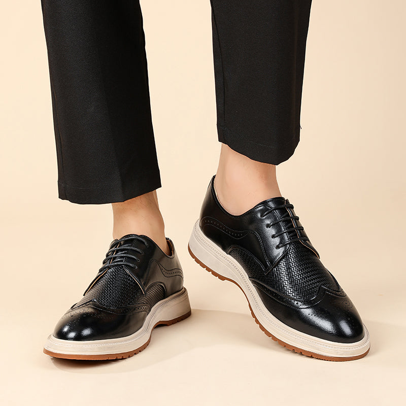 Zapatos Brogue con Cordones y Diseño Wingtip para Hombre-Footwear for men-Casaluzia