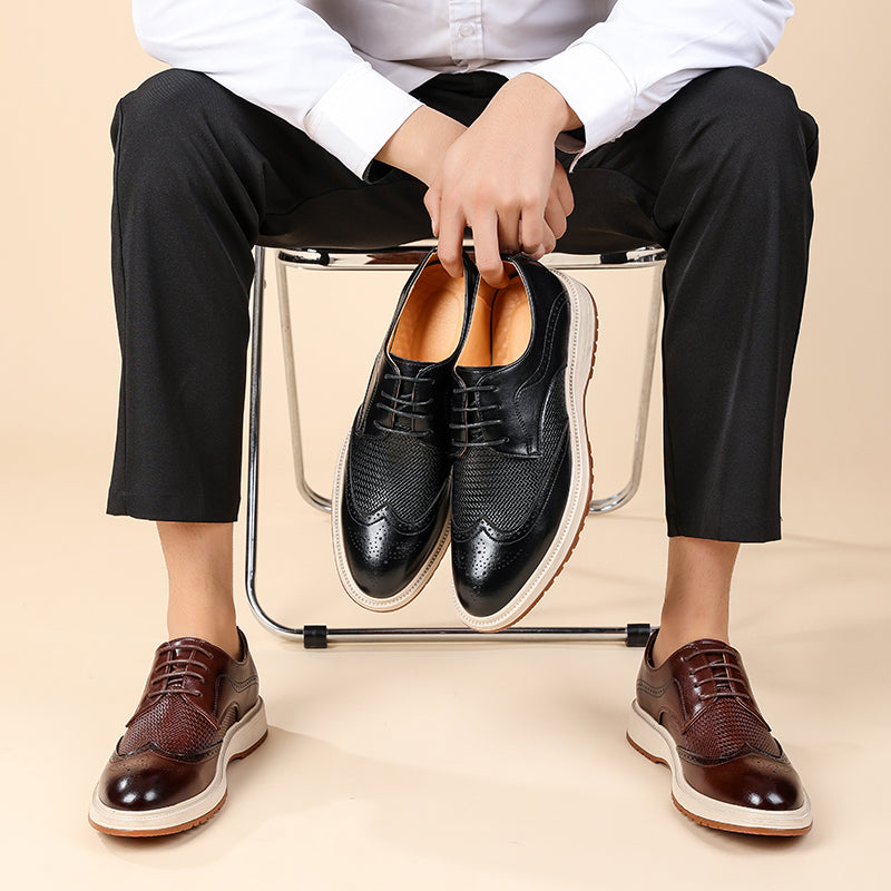 Zapatos Brogue con Cordones y Diseño Wingtip para Hombre-Footwear for men-Casaluzia