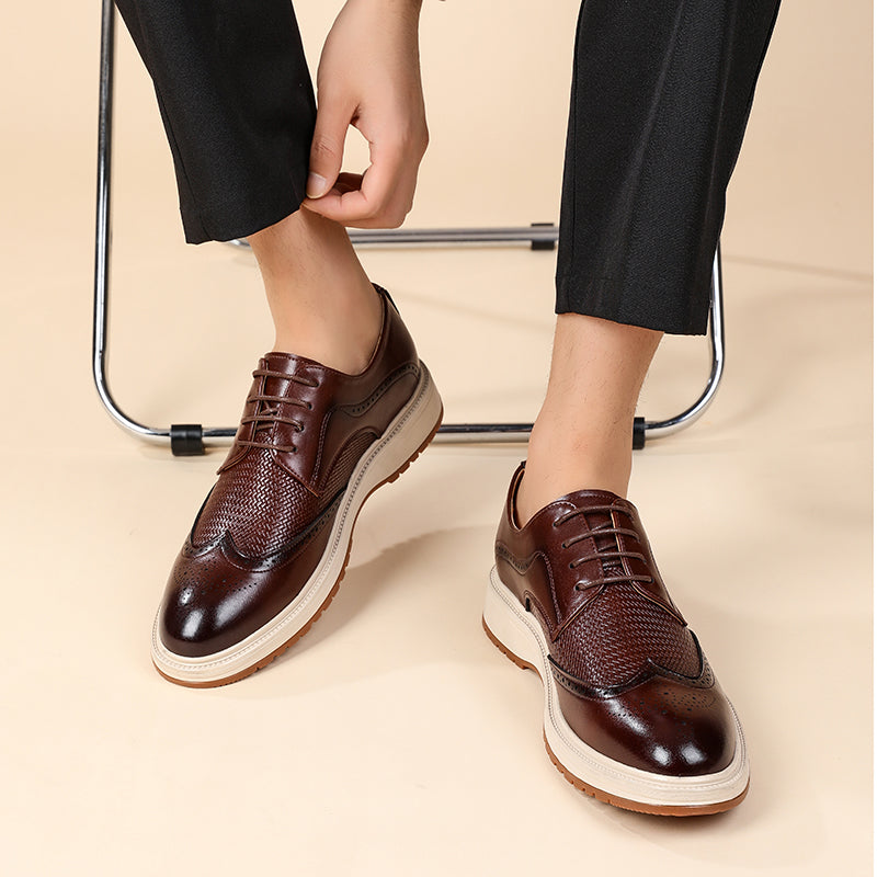 Zapatos Brogue con Cordones y Diseño Wingtip para Hombre-Footwear for men-Casaluzia