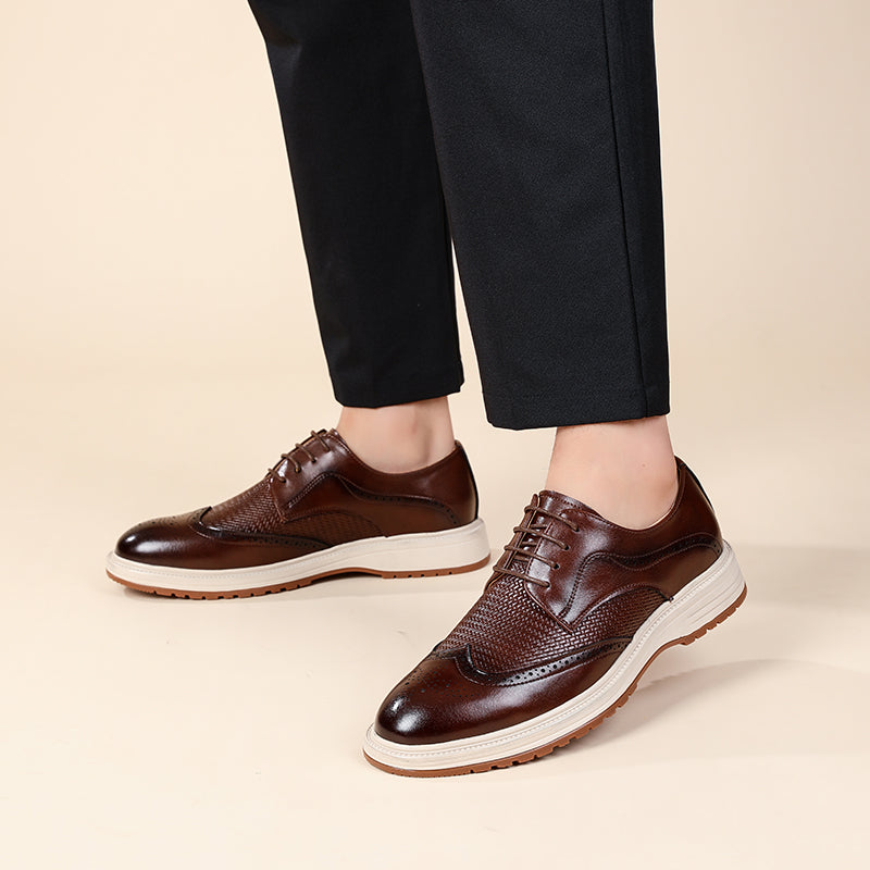 Zapatos Brogue con Cordones y Diseño Wingtip para Hombre-Footwear for men-Casaluzia
