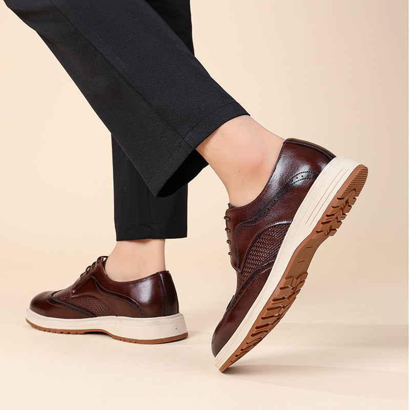 Zapatos Brogue con Cordones y Diseño Wingtip para Hombre-Footwear for men-Casaluzia