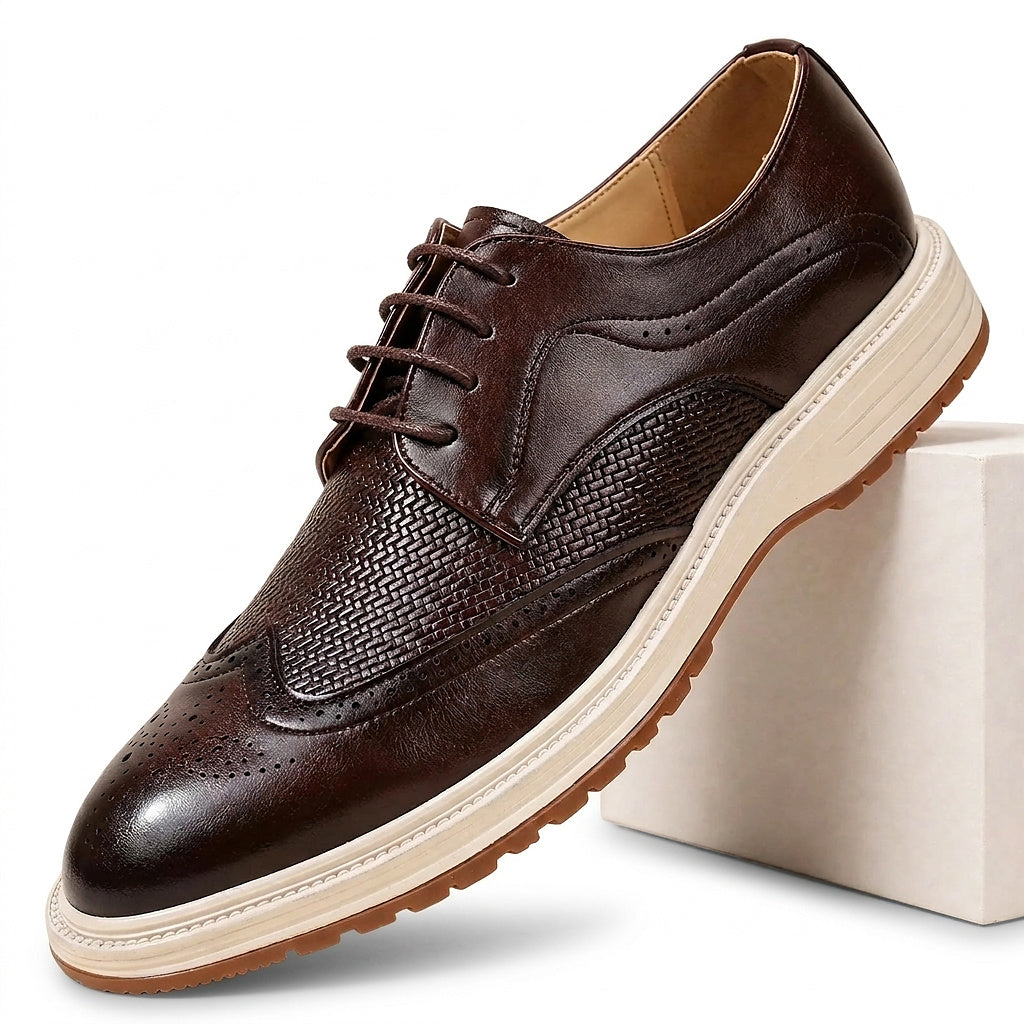Zapatos Brogue con Cordones y Diseño Wingtip para Hombre-Footwear for men-Casaluzia