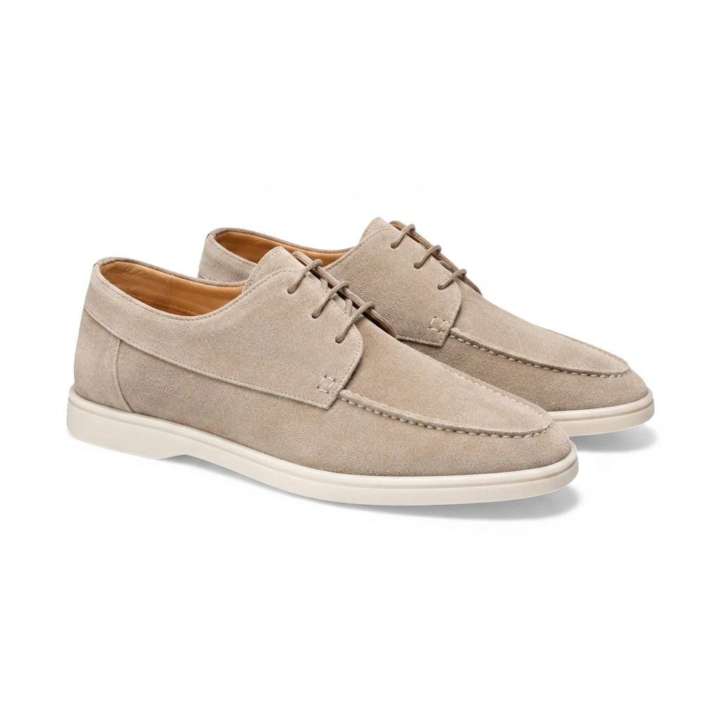 Zapatos de hombre con cordones y costura en la puntera-Footwear for men-Casaluzia