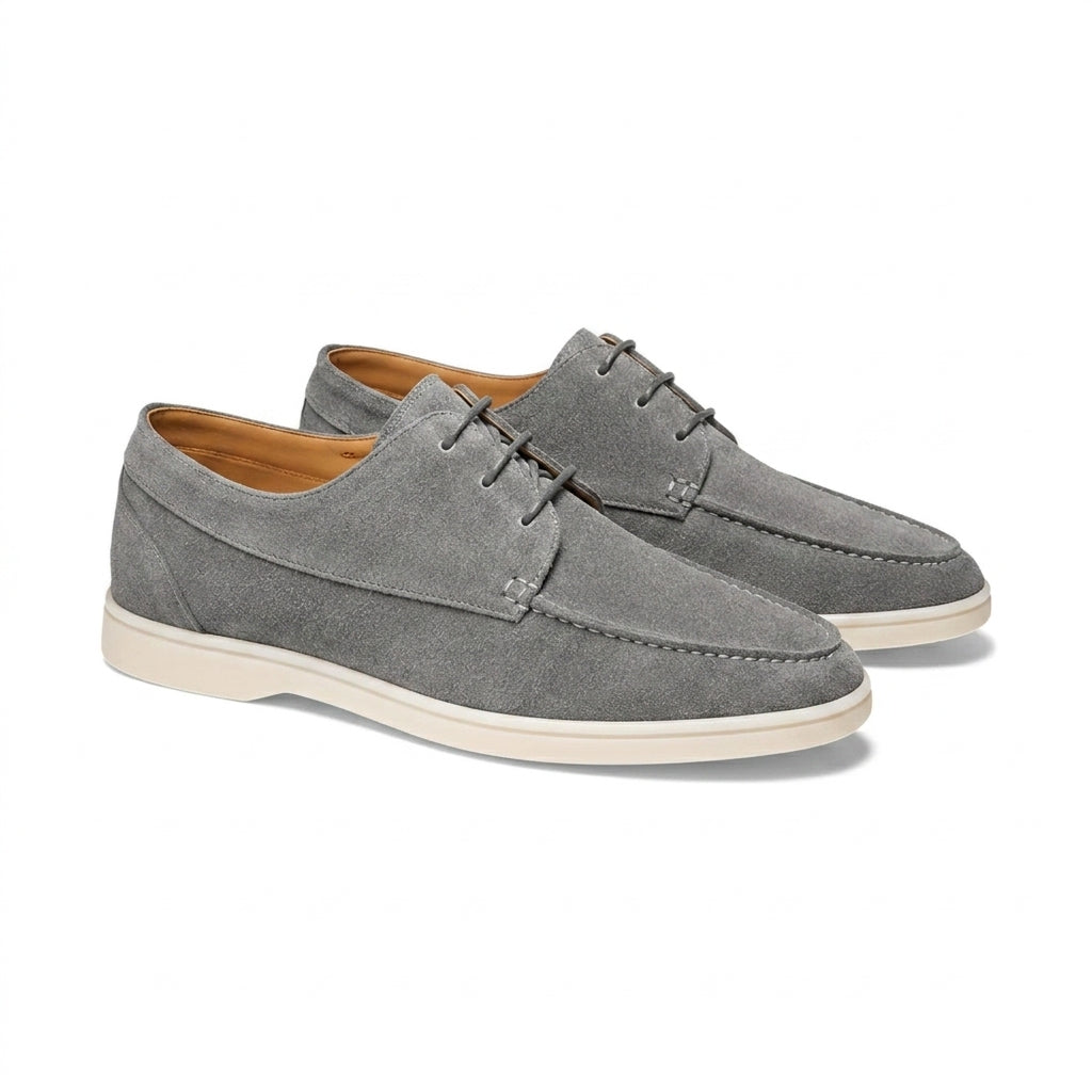 Zapatos de hombre con cordones y costura en la puntera-Footwear for men-Casaluzia
