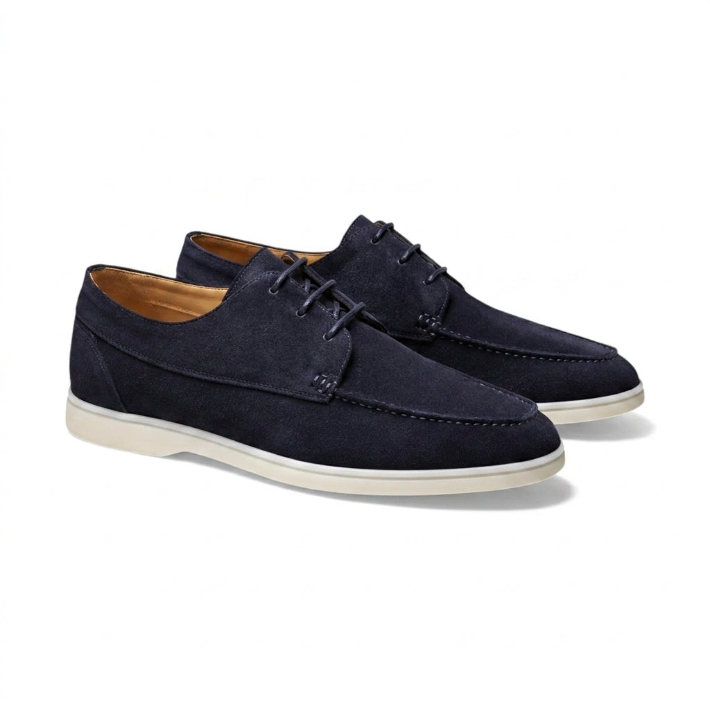 Zapatos de hombre con cordones y costura en la puntera-Footwear for men-Casaluzia