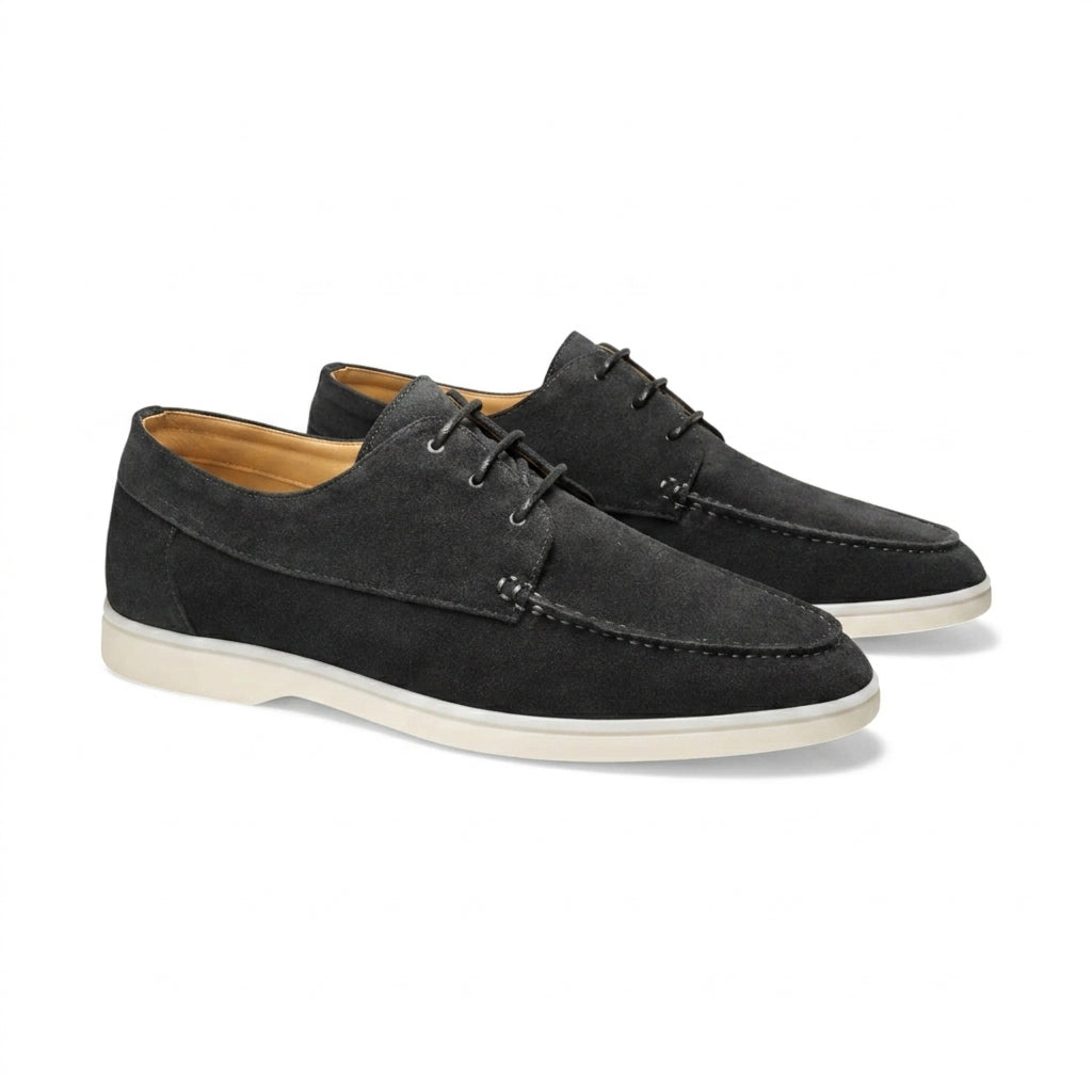 Zapatos de hombre con cordones y costura en la puntera-Footwear for men-Casaluzia